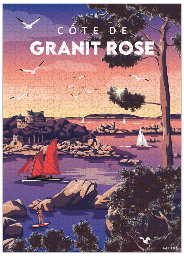 Puzzle 1000 pièces de la Côte de Granit rose en Bretagne