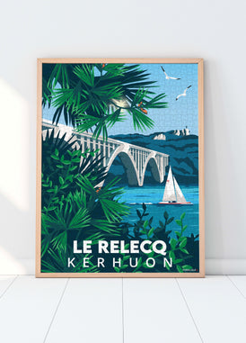 Puzzle 1000 pièces du Pont de l'Iroise au Relecq-Kerhuon