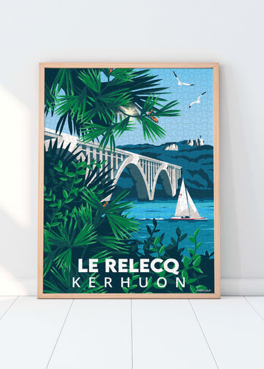 Puzzle 1000 pièces du Pont Albert Louppe au Relecq-Kerhuon