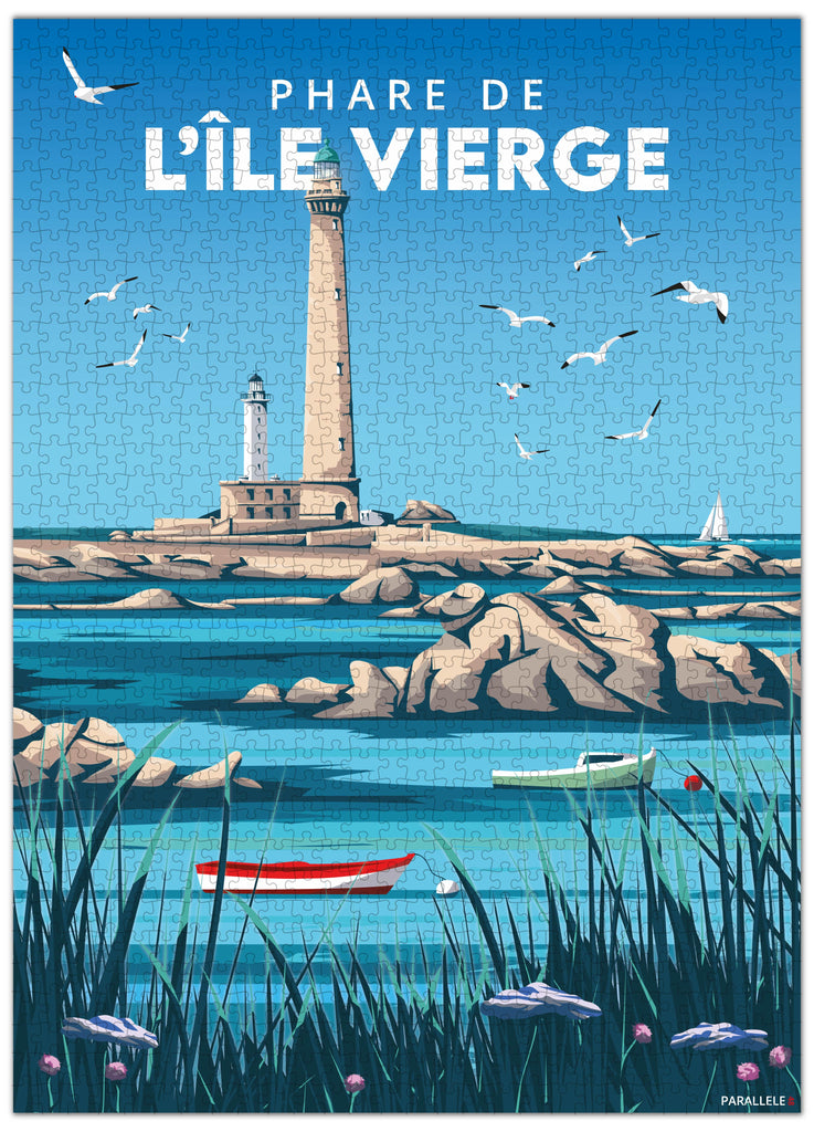 Puzzle 1000pièces du phare de l'Île Vierge à Plouguerneau